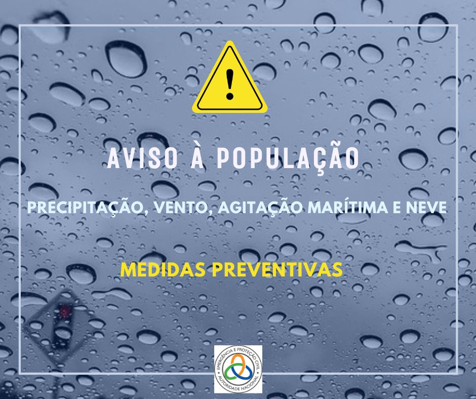 Aviso à População - Proteção Civil